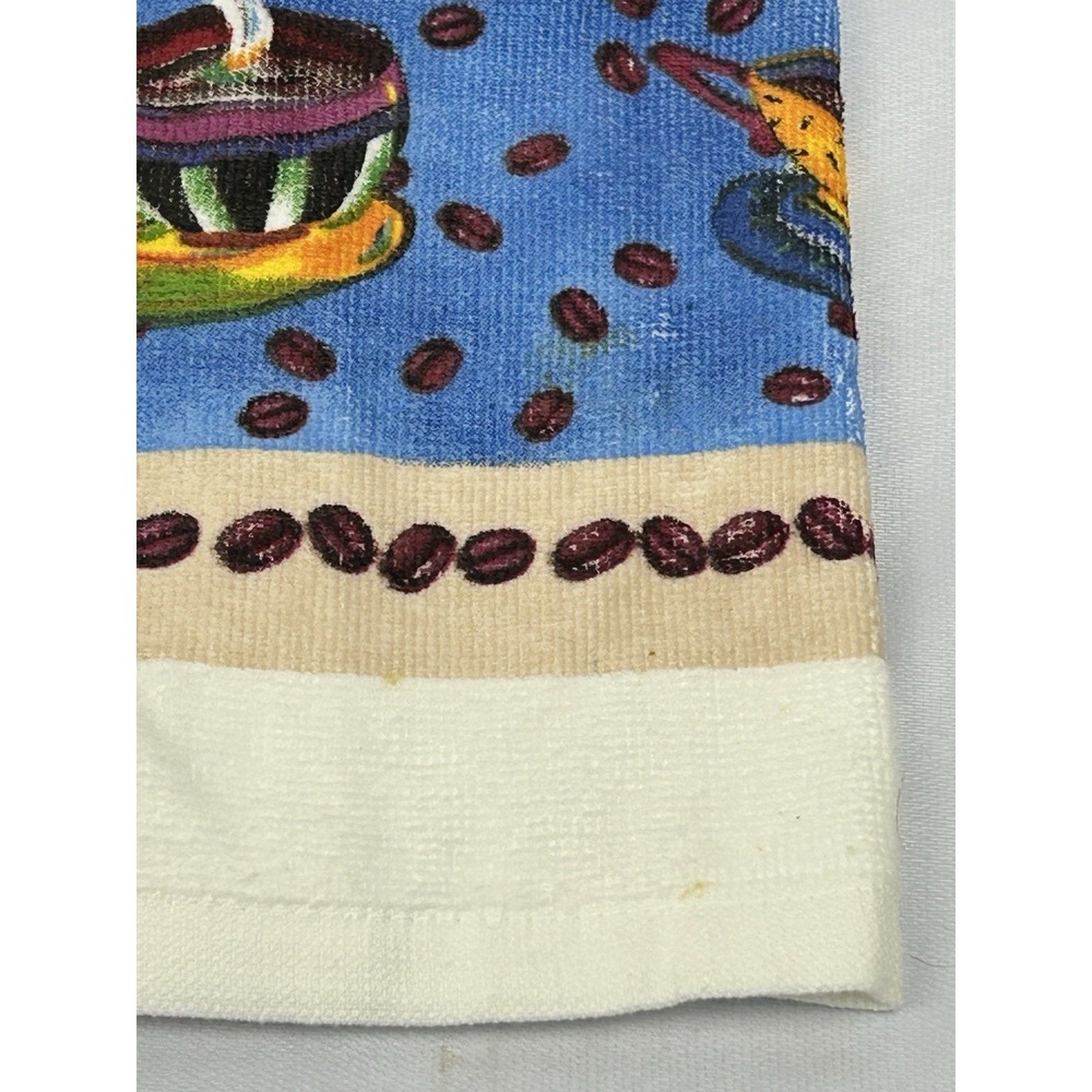 Coffee Theme Hanging Kitchen Towels Set of 7 Crochet Top Farmhouse Cute - Picture 4 of 8
